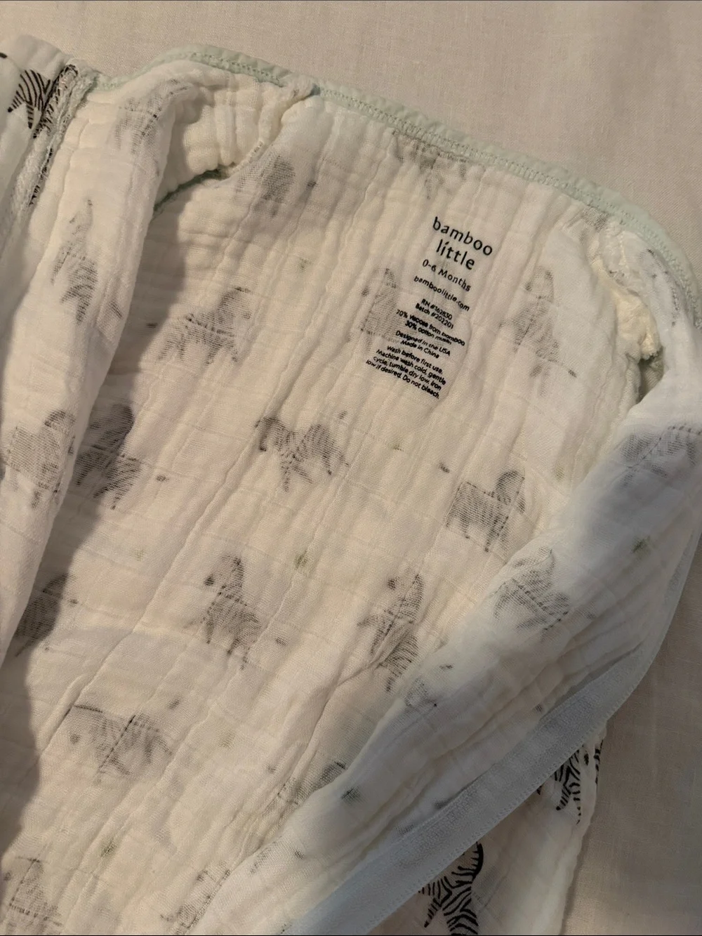 Bamboo Little Zebra Sleep Sack